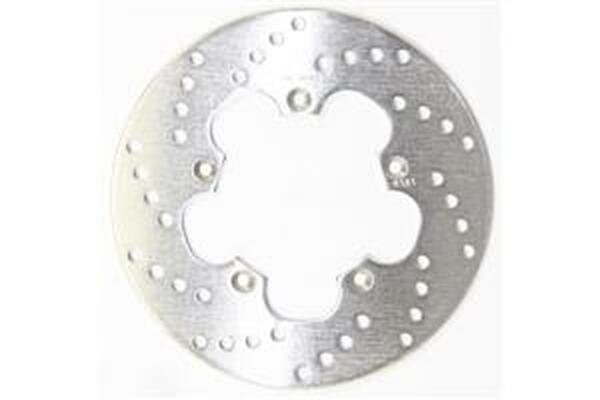 Round D-series Scooter Brake Rotor Silver, Stainless Steel, 1, nordicamoto.ro