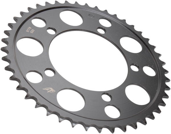 Lightweight Steel Sprocket Black, Zinc, 1, nordicamoto.ro