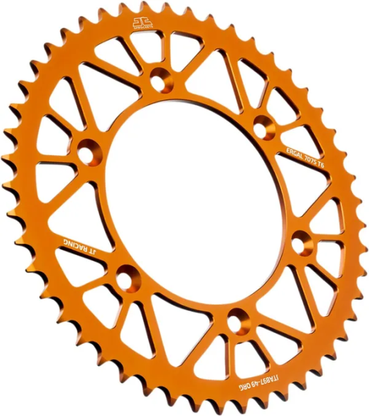 JT SPROCKETS Racelite alumínium hátsó lánckerék, narancssárga, 1, nordicamoto.ro