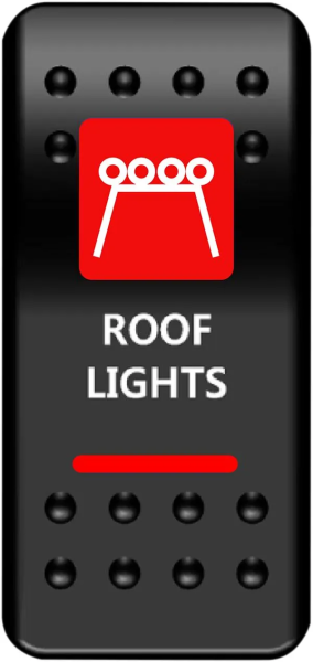 Rocker Switch Black, Red, White, 1, nordicamoto.ro