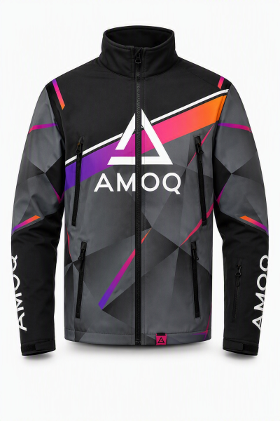 AMOQ Apex V2 versenydzseki, gyermekméret, fekete/szürke/ibolya, 140 cl, 1, nordicamoto.ro