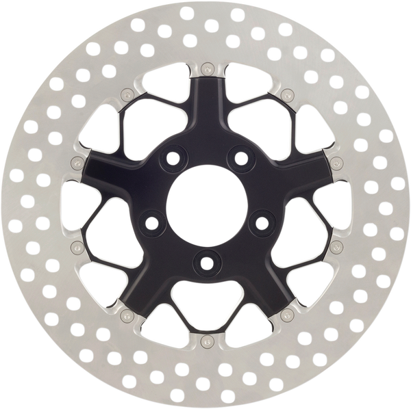 Two-piece Brake Rotor Black, Silver, 1, nordicamoto.ro