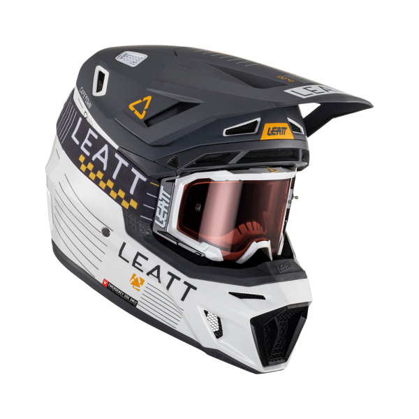 Casca Leatt 8.5 V23 Metallic Graphite/White  (Ochelari Velocity 5.5 Cadou) XXL, 1, nordicamoto.ro