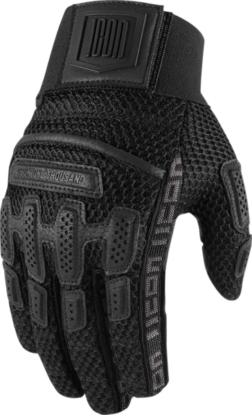 Manusi Textil/Piele Icon Brigand™ Black S, 1, nordicamoto.ro