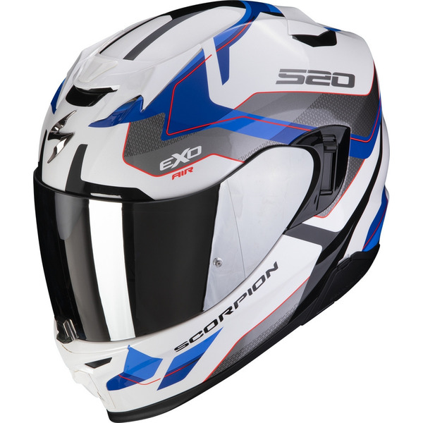 Casca integrala SCORPION EXO-520 EVO AIR ELAN Alb / Albastru L +, 1, nordicamoto.ro