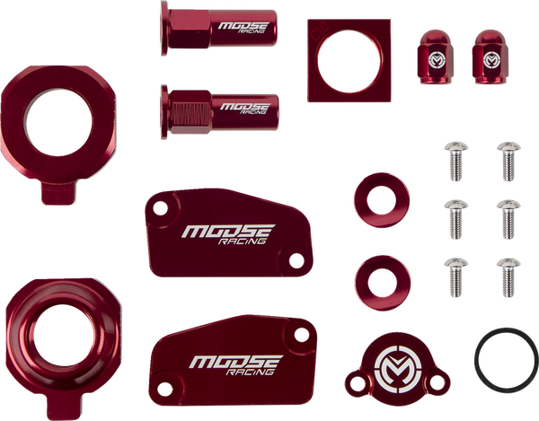 Bling Pack Kit Red, Anodized, 2, nordicamoto.ro