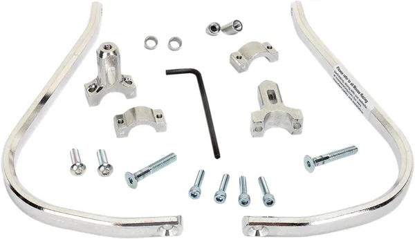 MOOSE RACING Aluminum Handguards Silver, 1, nordicamoto.ro