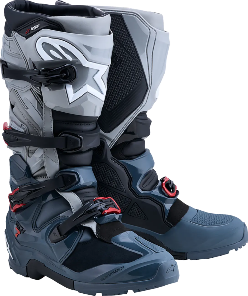 Alpinestars Tech 7 Enduro Drystar csizma, szürke/piros, 38-as méret, 1, nordicamoto.ro