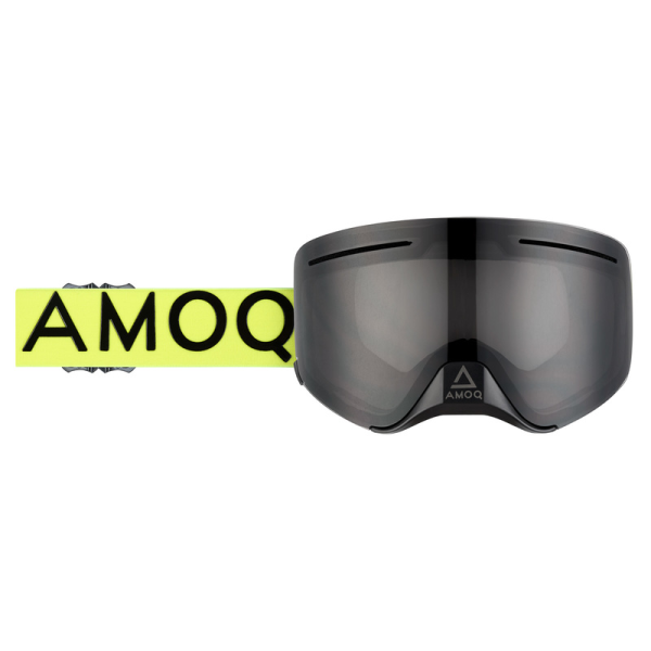 AMOQ Vision Vent+ motoros szán szemüveg mágneses lencsével, HiVis/fekete – füstös, 1, nordicamoto.ro