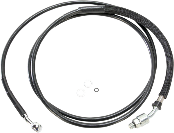Stainless Steel Hydraulic Clutch Line Black +203 mm (8''), 1, nordicamoto.ro