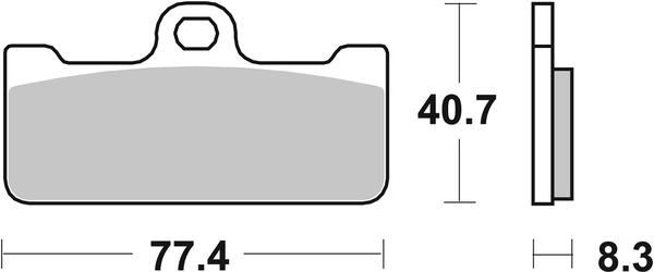 Ds Racing Dual Sintered Brake Pads, 2, nordicamoto.ro