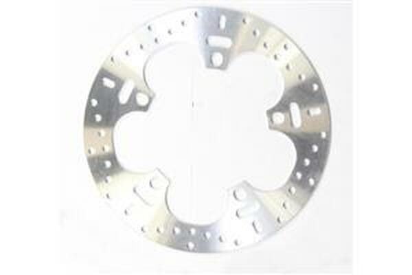 Round D-series Scooter Brake Rotor Silver, Stainless Steel, 1, nordicamoto.ro