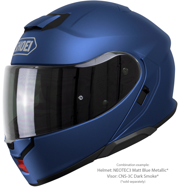 SHOEI NEOTEC3 felhajtható sisak, matt metálkék, S-es méret, 4, nordicamoto.ro