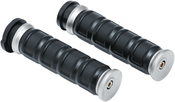 Dillinger Handlebar Grips Silver, 2, nordicamoto.ro