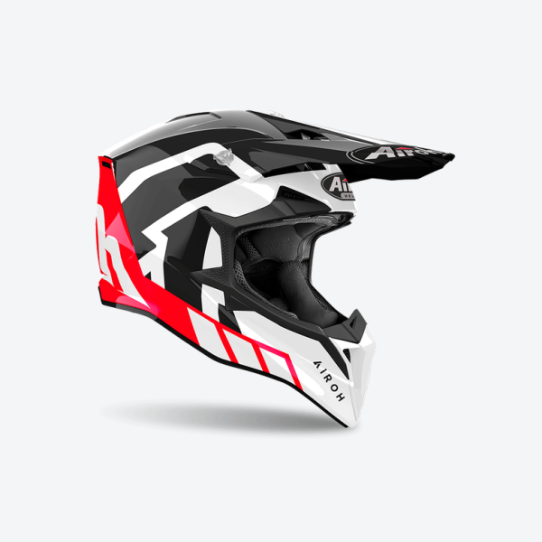 Airoh Wraaap Reloaded Enduro sisak, vörös, fényes, 2, nordicamoto.ro
