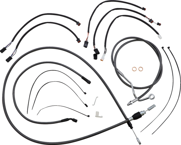 Karbonfibr Designer Handlebar Installation Kit Silver, 1, nordicamoto.ro