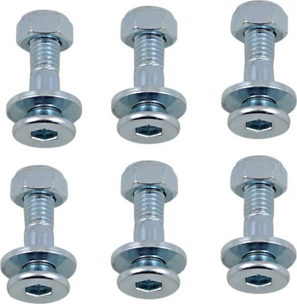 MOOSE RACING Sprocket Lock Bolt Kit Silver, 1, nordicamoto.ro