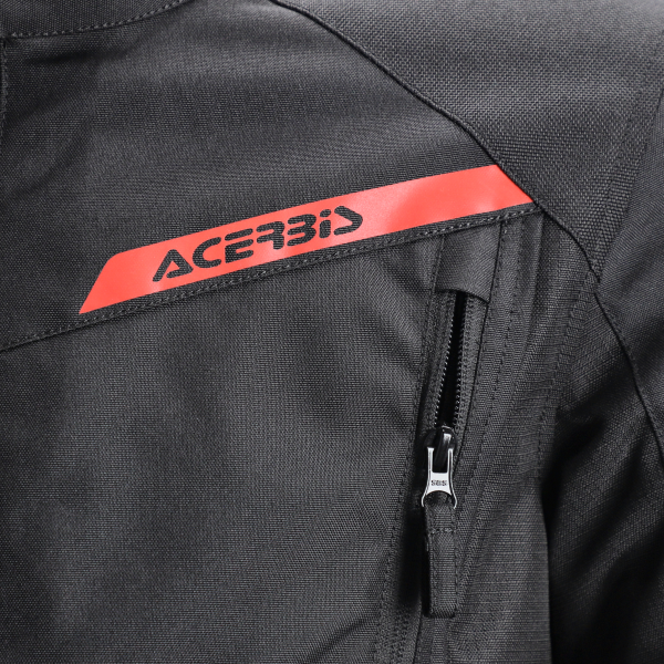 Acerbis Ce X-street dzseki, fekete/piros, XL, 6, nordicamoto.ro