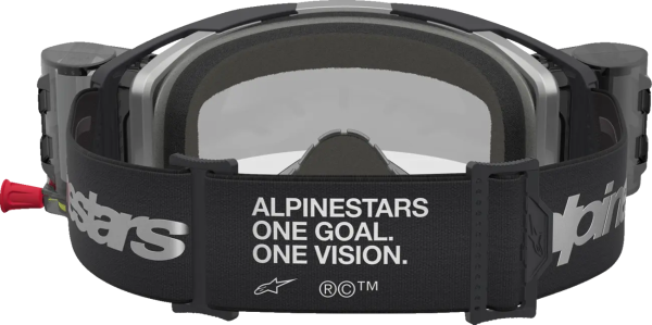 Alpinestars Vision 8 Amber Roll-Off védőszemüveg – ezüst/fekete/átlátszó lencse, 2, nordicamoto.ro
