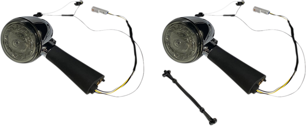 Probeam® Red Ring Turn Signal Leds Chrome, 2, nordicamoto.ro