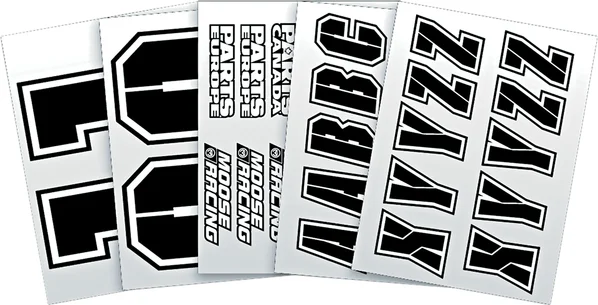 MOOSE RACING Moose Jersey I.d. Kit Black, White, 1, nordicamoto.ro