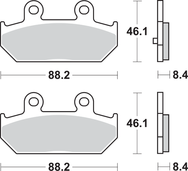 Ms Scooter Maxi Sintered Brake Pads, 1, nordicamoto.ro
