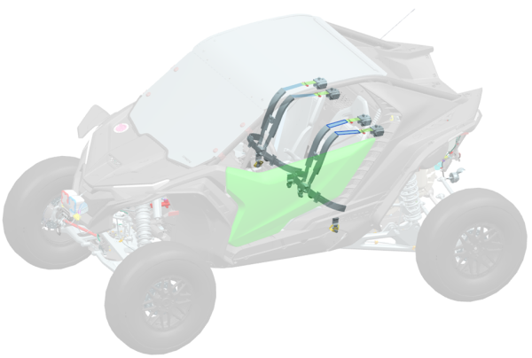 4-pontos biztonsági övkészlet CFMOTO Z10 UTV-hez (2 db), 1, nordicamoto.ro