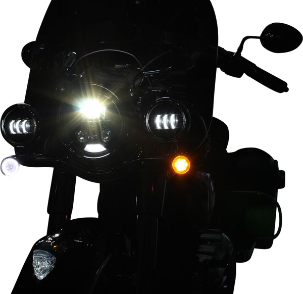 Probeam® Dynamic Ringz Led Front Turn Signals Chrome, 1, nordicamoto.ro