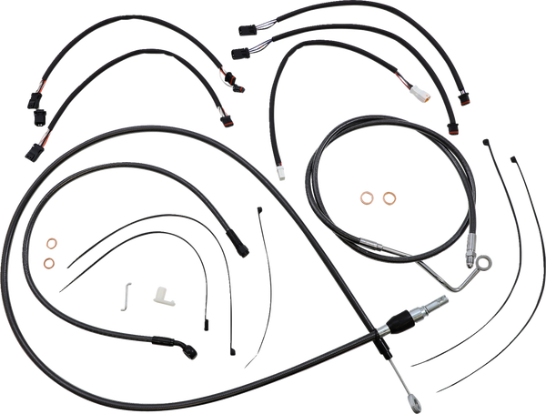 Black Pearl Designer Handlebar Installation Kit Black, 1, nordicamoto.ro