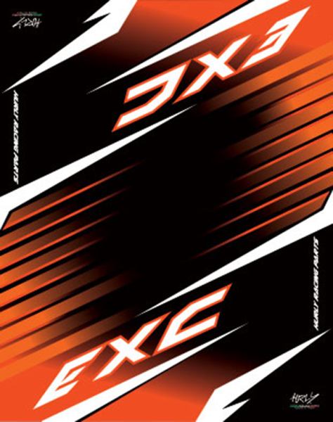 Mat 80x100 Exc Black, Red, White, 2, nordicamoto.ro