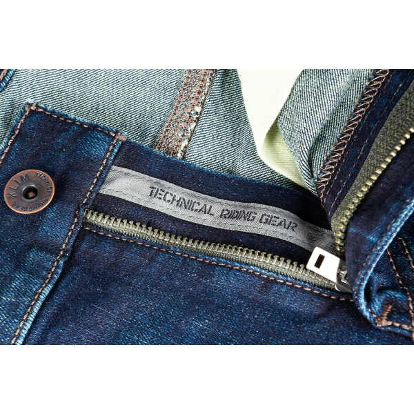 Jeans Moto Klim Unlimited Straight Stretch Denim Cobalt, 6, nordicamoto.ro