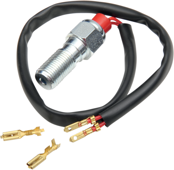 Brake Light Banjo Bolts With Built-in Pressure Switch Chrome, 1, nordicamoto.ro