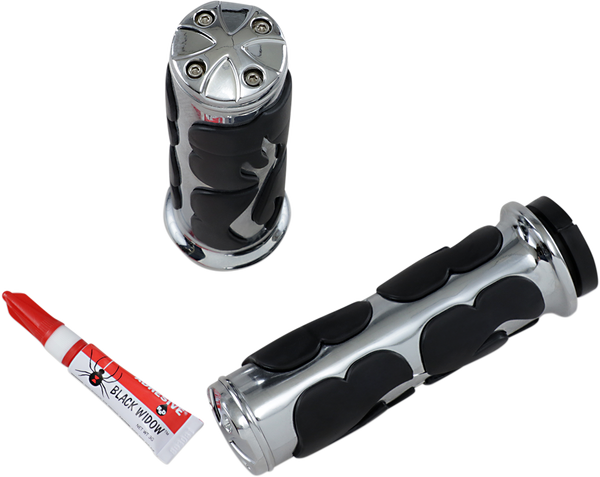 Grip Iso Flame Tbw Black, 3, nordicamoto.ro