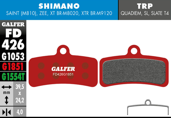 G1851 Advanced Brake Pads, 1, nordicamoto.ro