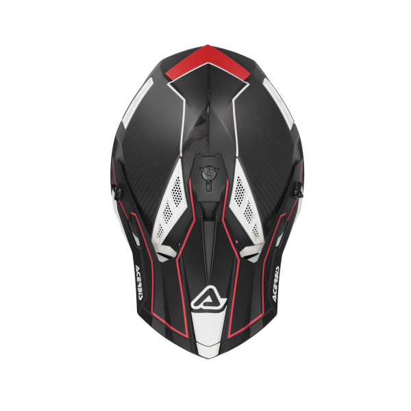Casca Acerbis Steel Carbon 22-06 Fekete/Piros XL, 8, nordicamoto.ro