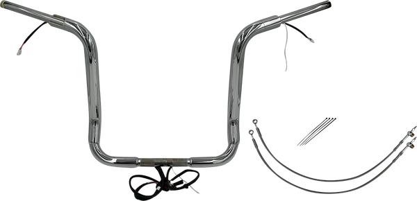 Plug & Play Ez Install 1-1/2(r) Round Top Handlebar Kit Silver, 3, nordicamoto.ro