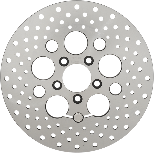Stainless Steel Drilled Brake Rotor Ground, 1, nordicamoto.ro