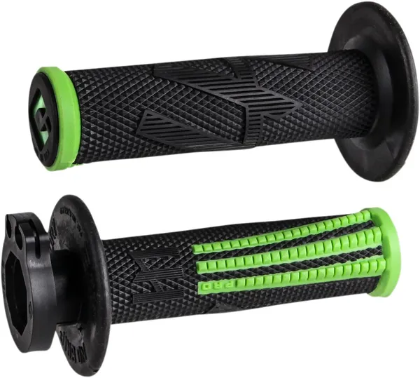 Emig Pro V2 Lock-on markolatok – fekete, zöld, 1, nordicamoto.ro