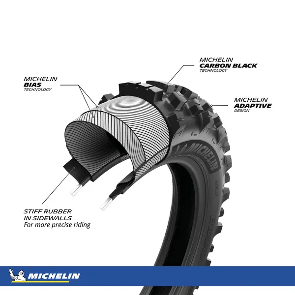 MICHELIN Enduro Medium 2 első enduro gumiabroncs 90/100-21 57R TT, 9, nordicamoto.ro