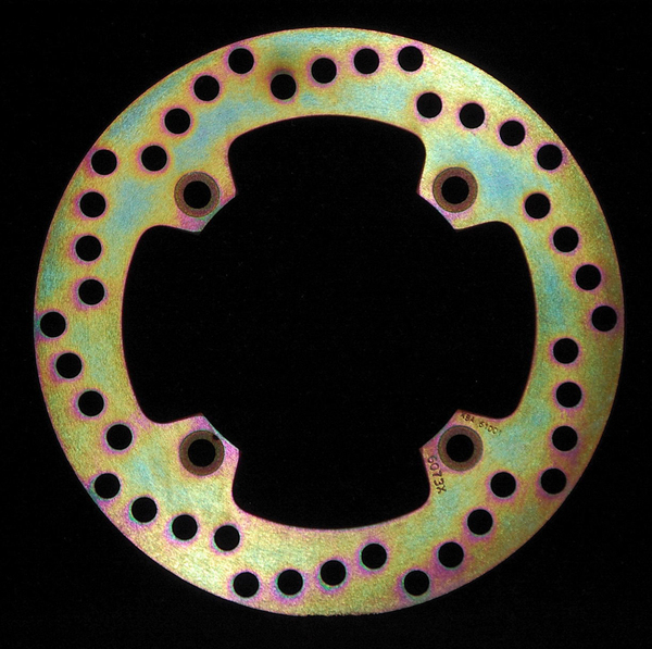 Round D-series Fixed Offroad Brake Rotor Gold, Zinc, 1, nordicamoto.ro