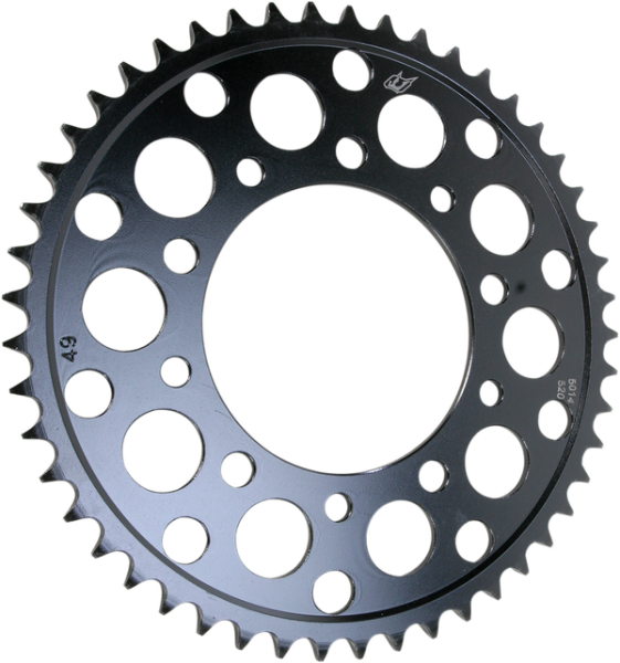 Lightweight Steel Sprocket Black, Zinc, 1, nordicamoto.ro