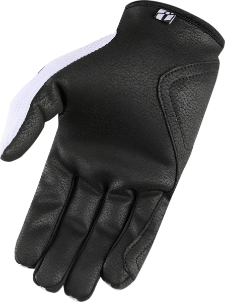 Manusi Textil/Piele Icon Hooligan™ White 3XL, 3, nordicamoto.ro