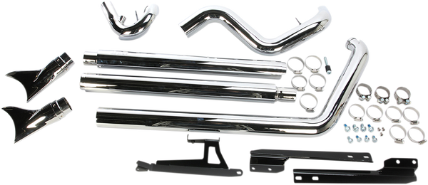Bad Hombre Dual Exhaust System Chrome, 4, nordicamoto.ro