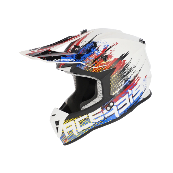 Acerbis Linear 22-06 sisak, fehér/kék/piros, S-es méret, 1, nordicamoto.ro