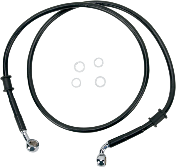 Stainless Steel Brake Line Kit Black, 1, nordicamoto.ro