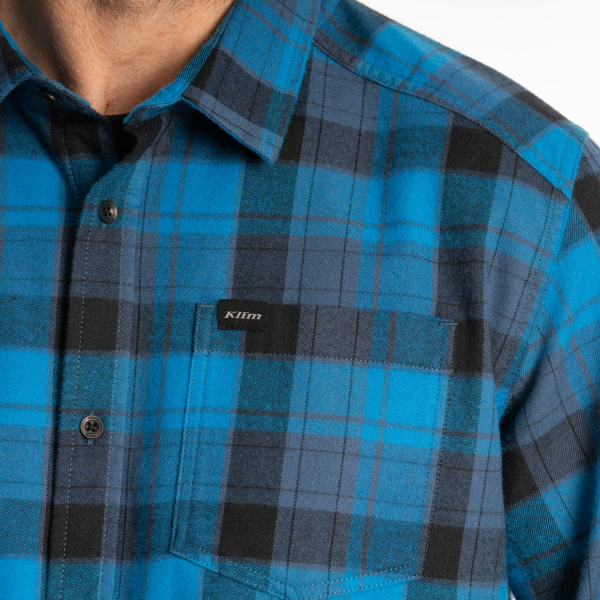 Cottonwood Midweight Flannel Shirt Monument - Black (Non-Current), 15, nordicamoto.ro