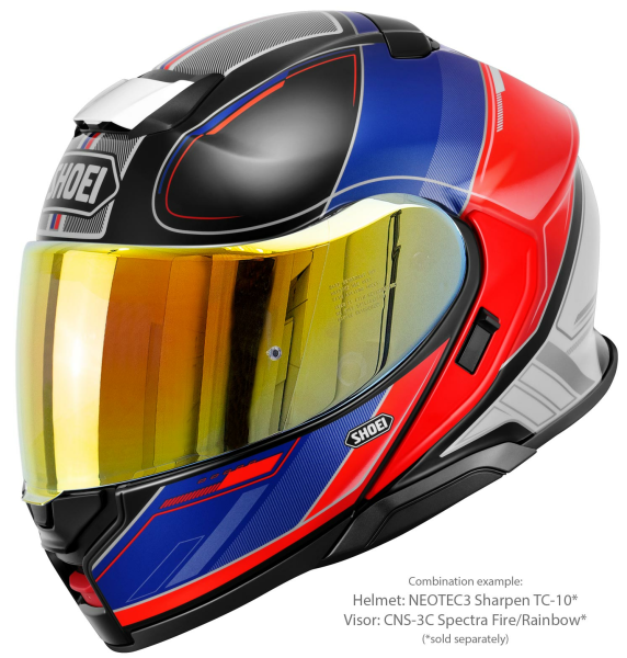 SHOEI NEOTEC3 SHARPEN TC-10 felhajtható sisak, kék/piros/fehér, M-es méret, 5, nordicamoto.ro