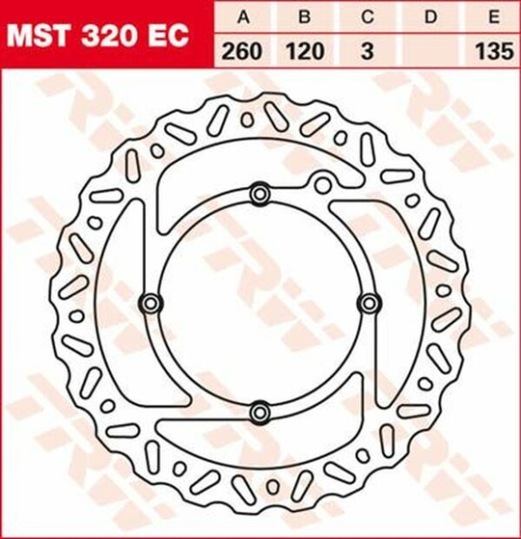 Ec Cross Design Brake Rotor, 2, nordicamoto.ro