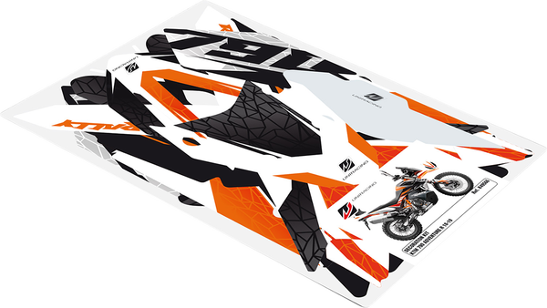Decoration Kit Black, Orange, White, 3, nordicamoto.ro