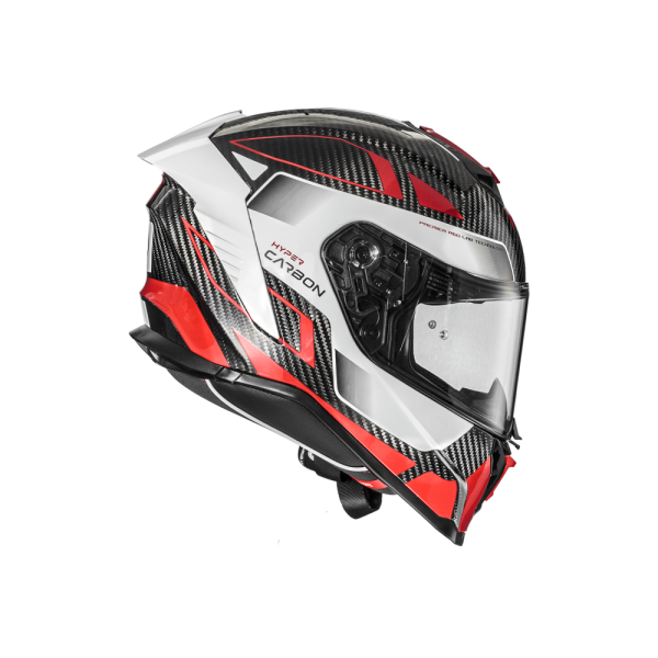 Casca Premier Hyper Carbon sisak, piros/fehér, 2XL, 5, nordicamoto.ro